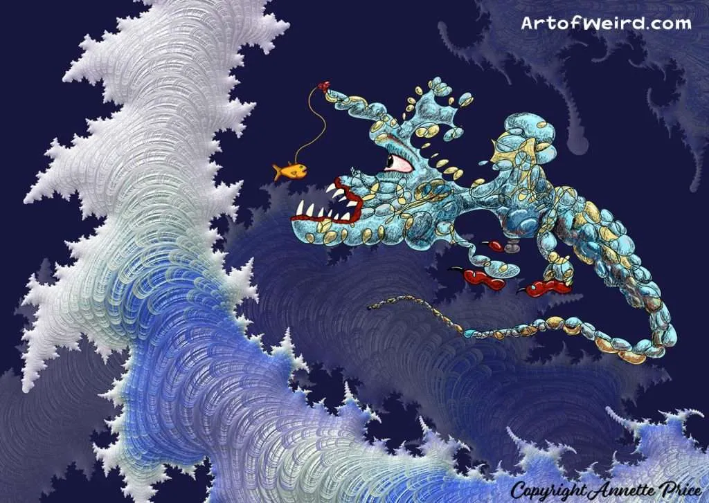 Weird Fish. Fantasy Art. Illustration by Annette Price