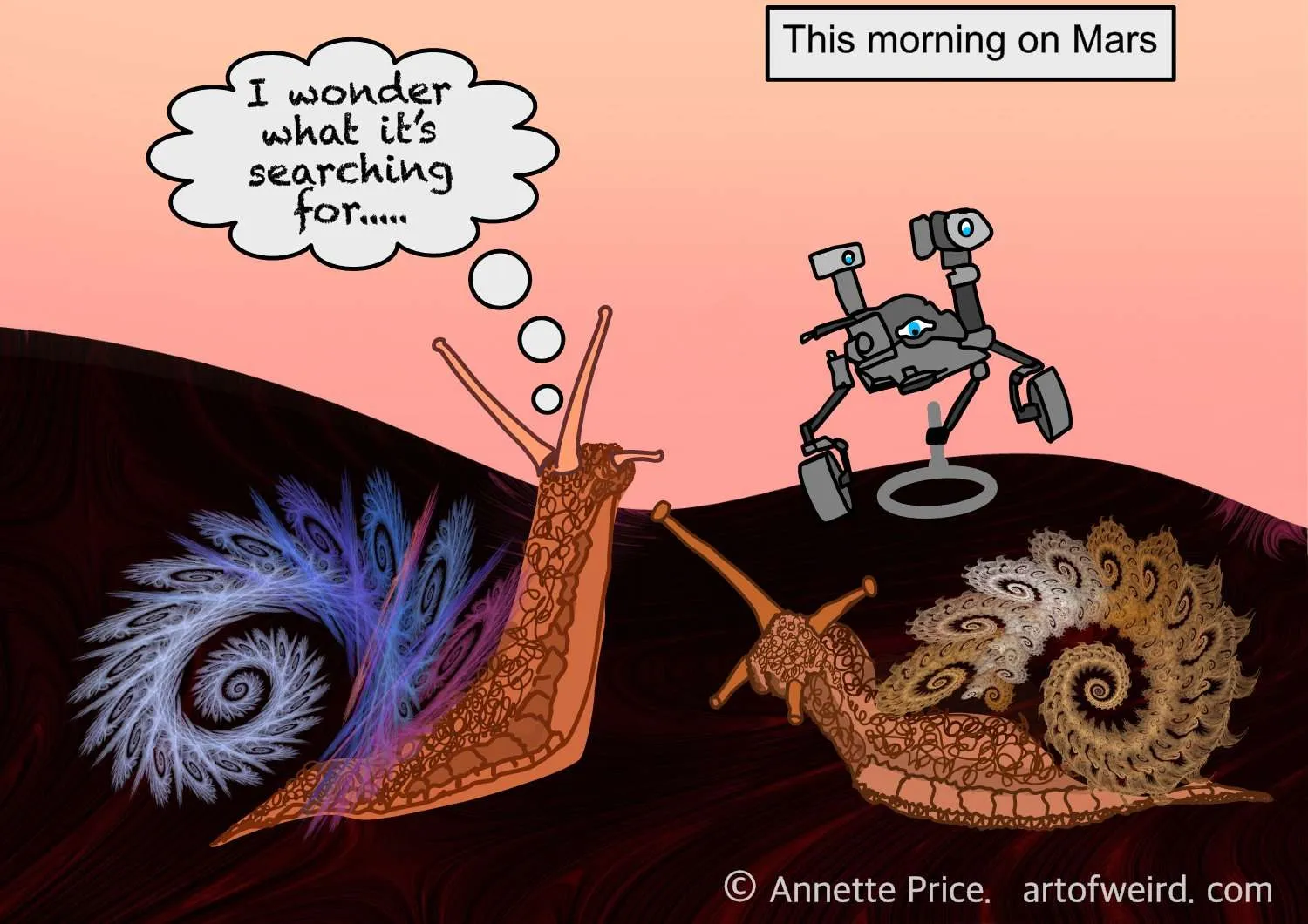 This morning on Mars. NASA’s rover Perseverance searches for microbial life on Mars. Is it about to find more than it bargained for?